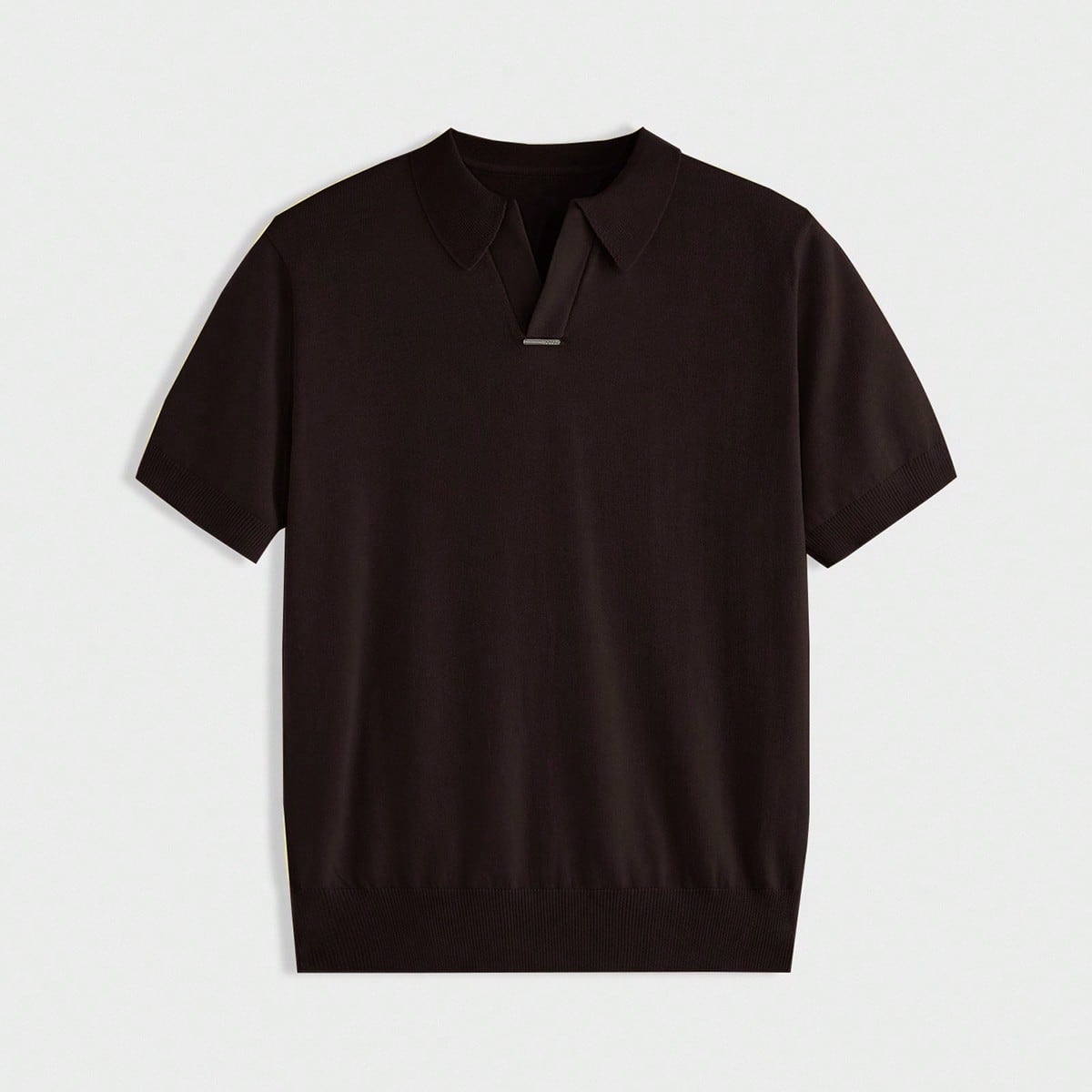 Top de punto de unicolor simple para hombre, casual para uso diario y desplazamientos, vacaciones, regalos del Día del Padre