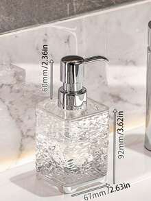 1 件浴室乳液瓶和泡沫瓶，适用于洗发水、沐浴露、护发素、液体肥皂，300ml/400ml 灰白塑料水波纹可再填充空洗发水泵瓶，浴室盥洗用品，易于清洁和使用 - 彩色 - 查看 17