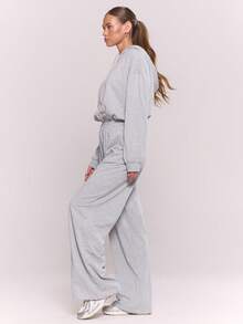 MUSERA Relaxed Fit Zip Through Hooded Jumpsuit Autumn Fall Winter Christmas Cute Cosy