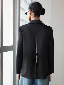 Lumivelle 万圣节女式西装外套简约服装女式黑色套装