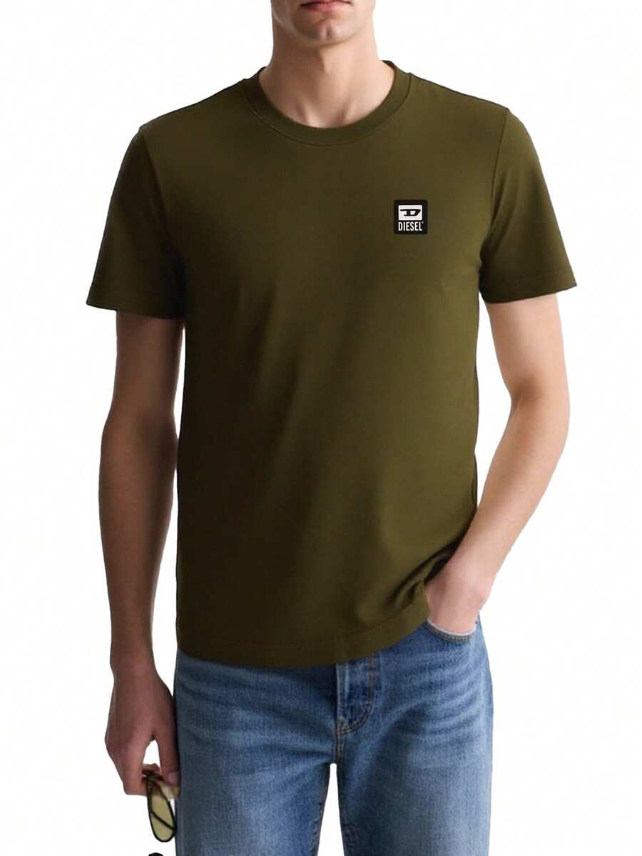 Diesel Men's T-Shirts Green - Green - View 1