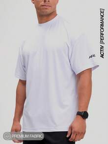 Breathable Quick-Dry Lightweight Summer Outdoor Short Sleeve Men Sports Tees - White - View 3