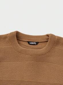 RueChic Men Textured Casual AW Regular Sweater - Camel - View 4