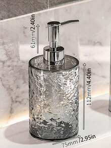 1 件浴室乳液瓶和泡沫瓶，适用于洗发水、沐浴露、护发素、液体肥皂，300ml/400ml 灰白塑料水波纹可再填充空洗发水泵瓶，浴室盥洗用品，易于清洁和使用 - 彩色 - 查看 14