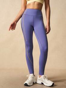 VARSIVA 女士休闲运动健身收腹提臀紧身裤 - 紫色 - 查看 6