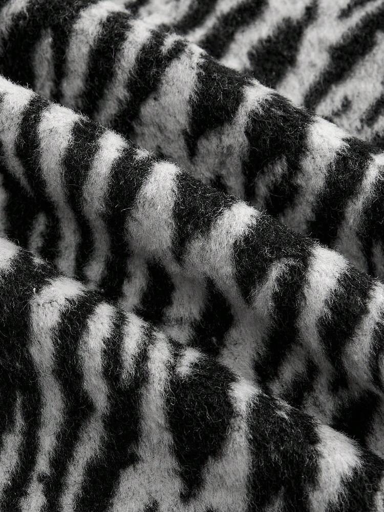 Zebra Print Wool Mini Skirt Spring Summer Women Clothes Spring Outfits Spring Women Clothes Spring Summer Going Out Outfits