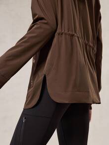 OutZeal 女式无 PFC 防水抽绳腰部拉链口袋户外外套徒步露营秋冬