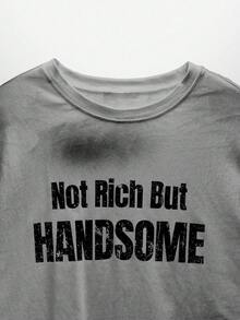 NEON BLANC Men's Street Style Slim Fit Knit Crew Neck T-Shirt, Suitable For Summer