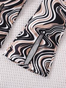 SHEIN 2pcs/Set Young Girls' Casual Sleeveless Top And Flared Pants With All-Over Print For Spring & Summer Summer Holiday