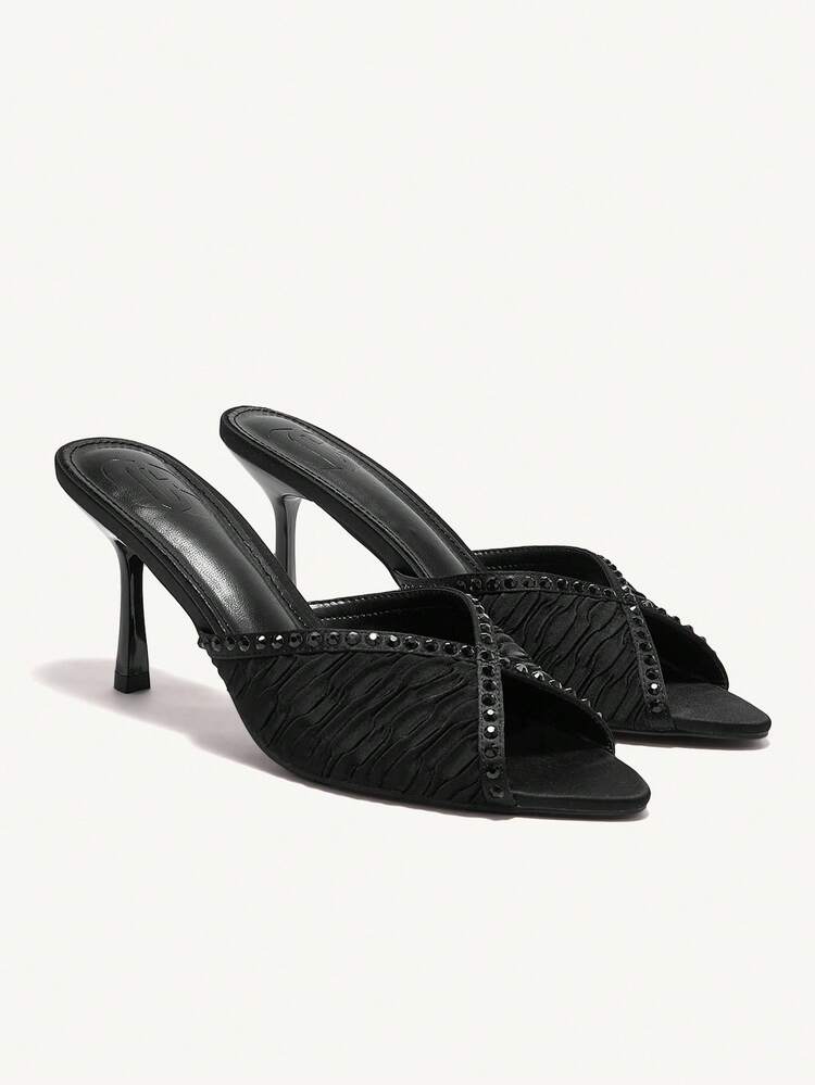 CUCCOO CHICEST Women's Pointed Toe Minimalist High Heel Sandals For Christmas Elegant Shoes Wedding Shoes Summer Shoes Bride Shoes
