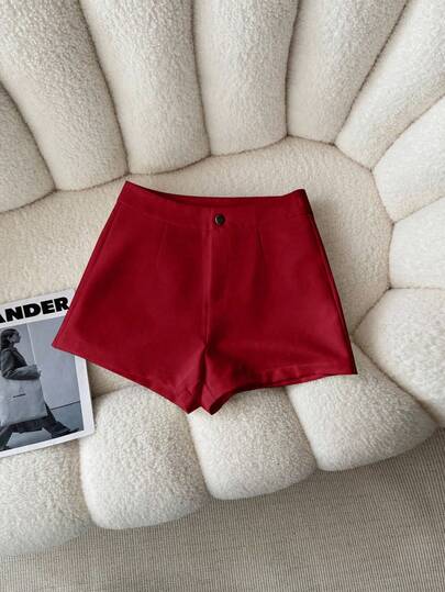 Airaco 女士休闲纯色短裤，夏季