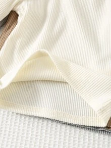 Cozy Pixies Set da 3 pezzi di maglie a collo alto a costine, a maniche lunghe, in colore unito, come strato base per ragazzi