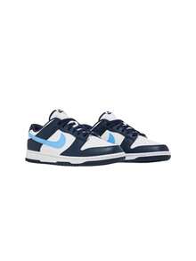 Nike 耐克 Dunk Low - 午夜藍/白-大學藍-雷射橙 - 查看 2