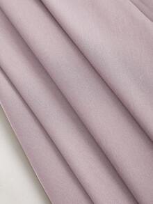 Sweetra 女士优雅通勤A字裙，垂坠修身效果，春秋季 - 淺粉色 - 查看 3