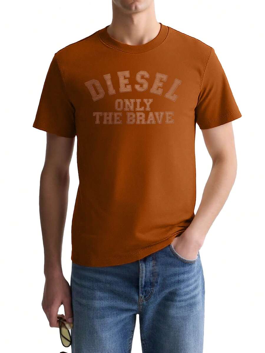 Men's T-Shirts Brown - Brown - View 1