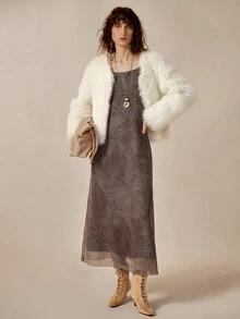 Florisole Modisches Retro-Volldruckkleid für Damen