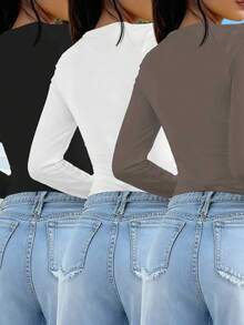 INAWLY 3件套女士休闲保暖内衣套装（含保暖内衬） - 彩色 - 查看 7