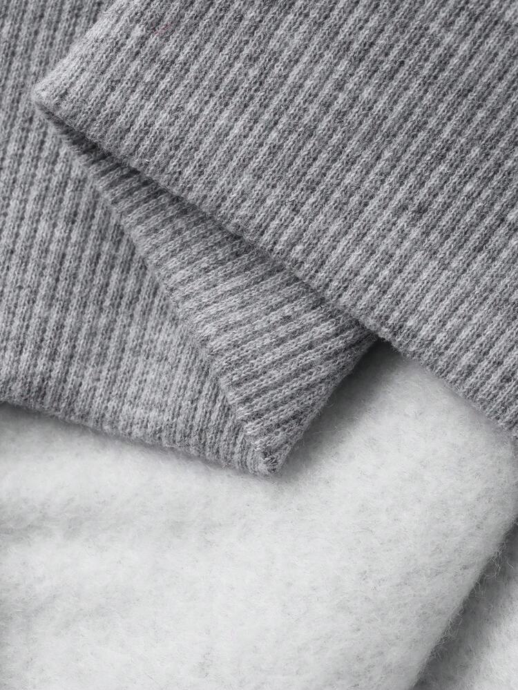 2pcs Baby Girls Crew Neck Bow Decor Long Sleeve Sweatshirt And Loose Fit Sweatpants Set Toddler Girls Clothes