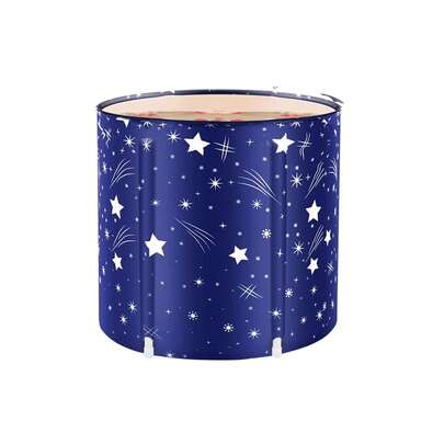 便携式可折叠浴缸，成人旅行可折叠浴缸，适用于露营、居家及水疗，节省空间，耐用PVC材质