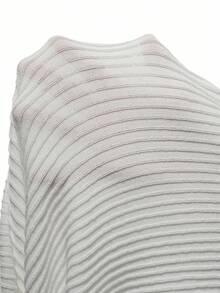 MaterniChic 秋冬孕妇装 孕妇毛衣裙 罗纹针织裙 孕妇白色连衣裙 长款孕妇装 孕妇写真裙 白色长袖连衣裙 新年女装 派对优雅连衣裙 - 白色 - 查看 8