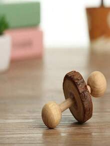 1 Peça Brinquedo de Rolo de Coelho Fofo, Halteres de Madeira Natural de Pinho, Uniciclo com Sino, Brinquedos para Roer para Porquinhos-da-Índia, Ratos, Pequenos Animais de Estimação, Suprimentos para Molares, Brinquedos para Porquinhos-da-Índia, Brinquedos para Roer, Brinquedos de Coelho, Brinquedos de Coelho, Brinquedos para Roer de Rato, Acessórios para Gaiola de Hamster, Brinquedos de Chinchila, Brinquedos para Dentição, Brinquedo para Roer de Coelho, Brinquedos de Madeira, Bola de Dentição de Estimação, Madeira - Amarelo - Visão 10