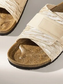 Solecia Sandalias planas de moda para mujer, chanclas de verano para playa y vacaciones al aire libre