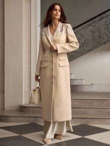ZEYLAH Abrigos de mujer para otoño/invierno - Albaricoque - Ver 4