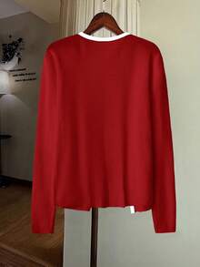 GlowEve New Stylish Minimalist Cardigan, Versatile European And American Chic Knit Top