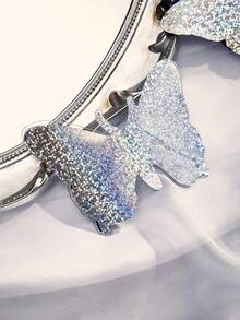 SpicyHot 1 对彩色、鲜艳、3D 蝴蝶水钻乳贴，女士内衣配饰