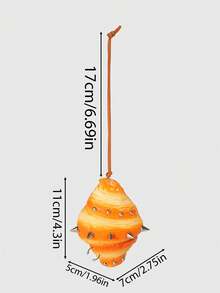 ROMWE Kawaii 1 chiếc móc khóa túi hình sừng bò trang trí phong cách Punk, mặt dây chuyền móc khóa đựng đồ ăn độc đáo theo phong cách mùa thu/đông, đồ trang trí bánh sừng bò màu vàng nhẹ bằng PU chân thực, thích hợp làm quà tặng sinh nhật/ngày lễ - Butter Yellow - Xem 2