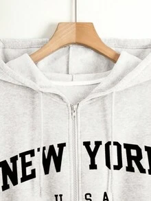 INAWLY Suitable For Outerwear, Autumn/Winter, Back To School Season, Graphic Design, Letter Design, Fashionable & Versatile, Must-Have For Women, Women's Sweatshirt Sweatshirt