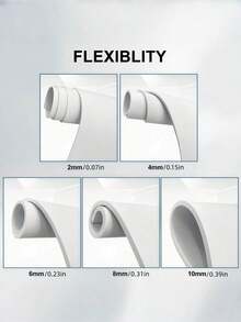 EVA Foam Roll - 2mm-10mm Thick White Craft Foam Sheets - 15" X 39" Large Cosplay Foam Sheet - Ultra High Density 86 Kg/M³ - Pliable & Elastic For Craft Projects Costume Cosplay Foam - By Biguphate - White - View 8