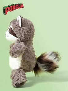 POKOJA LAND 25 厘米/9.8 英寸可爱浣熊毛绒动物小浣熊毛绒玩具灰色浣熊毛绒玩具柔软林地浣熊毛绒动物玩偶适合婴儿儿童孩子女孩男孩孩子生日节日装饰家居、圣诞礼物的完美礼物。 - 彩色 - 查看 5