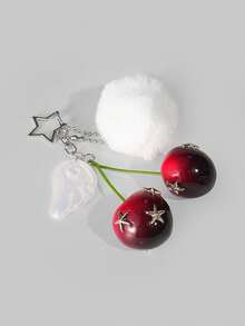 ROMWE Kawaii 包袋饰物 - 紅色 - 查看 4