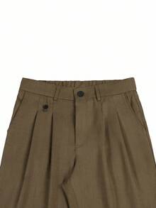 Claim Dot Quần âu nam trơn màu đa năng thường ngày - Màu nâu  Mocha - Xem 6