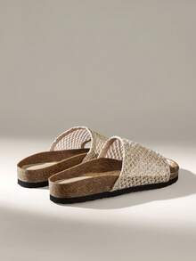 Solecia 女士时尚平底凉鞋，夏季沙滩度假户外拖鞋 - 銅色 - 查看 4