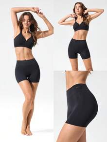 GLOWMODE 1 Pack Bonding High-Rise Waist Boyshorts Underwear Daily Casual Wear