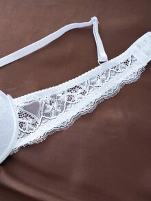 3件套性感蕾丝支撑浪漫简约钢圈可调节女士文胸 - 彩色 - 查看 6