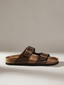 Solecia Women's Fashion Flat Sandals, Summer Beach Vacation Outdoor Slippers - Brown - View 1