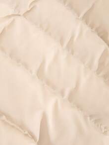 RueChic Men Plaid Printed Lining Patched Regular Wintercoat - Beige - View 5