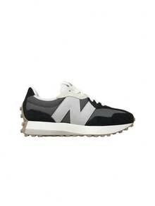 New Balance 327 Unisex Casual Athletic Shoes Black With Castlerock U327LNB - 黑色 - 查看 1