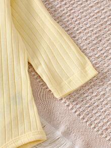 SHEIN 6pcs/Set Soft Cotton Casual Baby Bodysuit, Newborn Long Sleeve Bodysuit And Pants, Suitable For Autumn/Summer