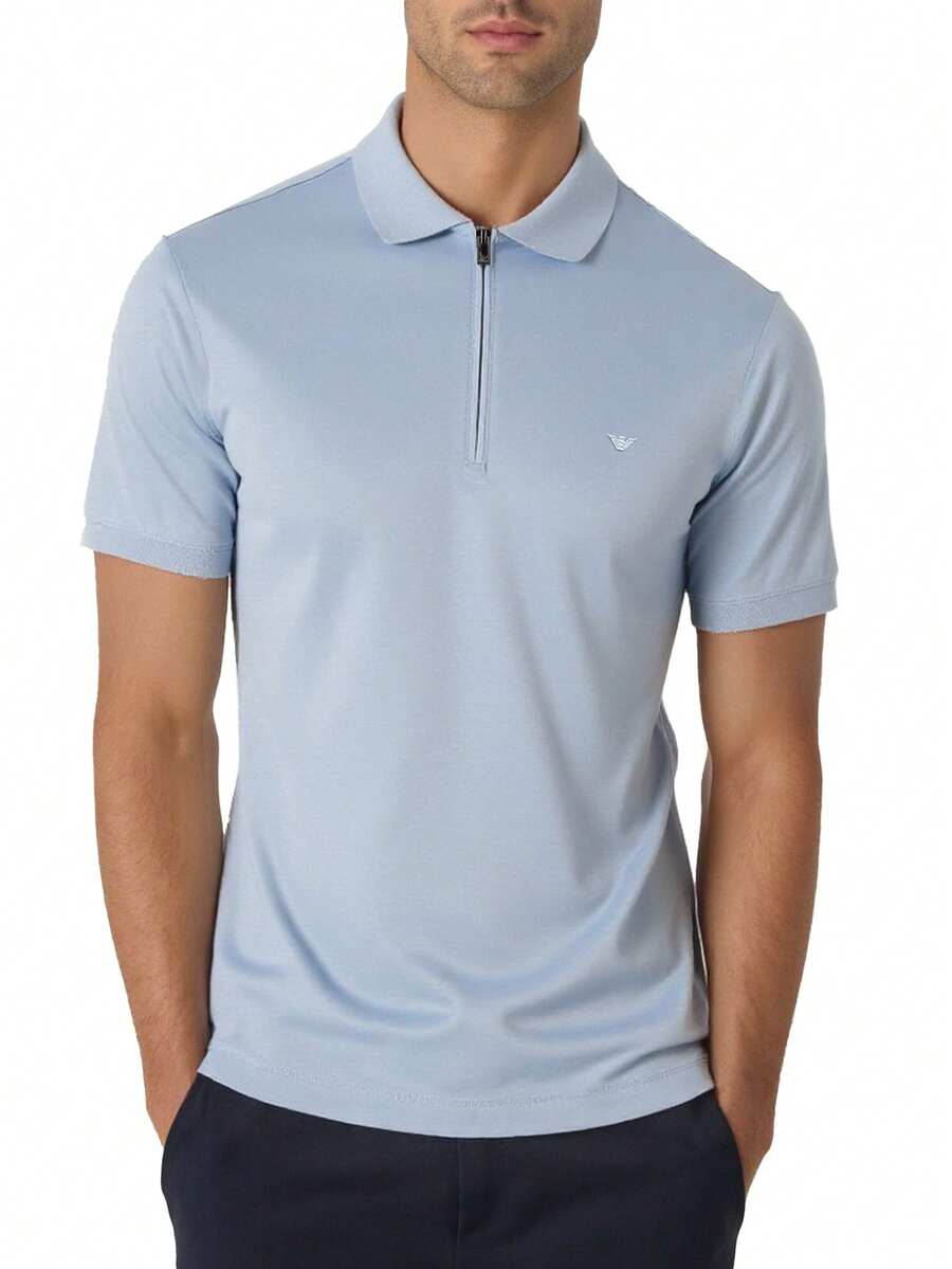 Emporio Armani Men's Polo Shirts Blue - Blue - View 1