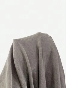 Mulvari Women's Stand Collar Pleated Long Sleeve T-Shirt Fall Cloth For Women - Grey - View 7