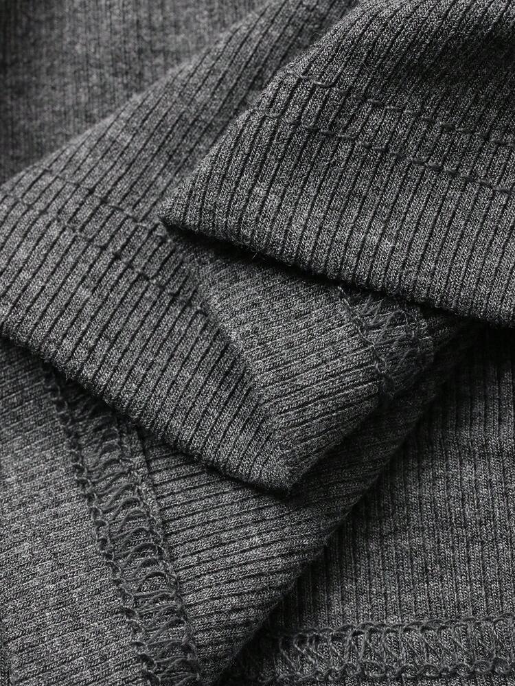 Women's Lace Patchwork V-Neck Slim Fit Ribbed Long Sleeve T-Shirt