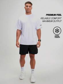 Breathable Quick-Dry Lightweight Summer Outdoor Short Sleeve Men Sports Tees - White - View 4