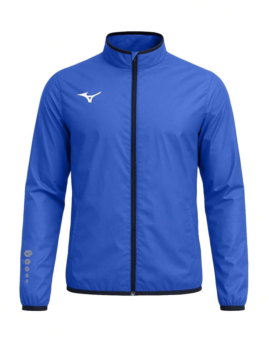 Mizuno Authentic Men's Rain Jacket Blue - Blue - View 1