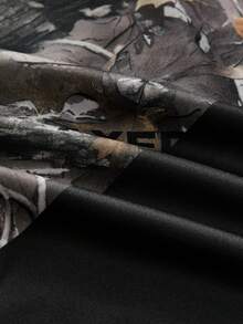 AXEPEAK 男士迷彩印花拼布T恤和裤子套装 - 彩色 - 查看 9