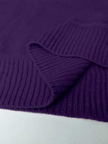 Calvaya Plus Solid 露肩毛衣 露肩毛衣 露肩毛衣 露肩毛衣 露肩套头衫 露肩套头衫 - 紫色 - 查看 7