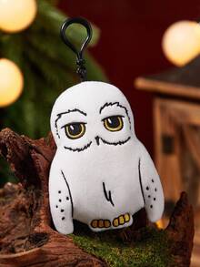 HARRY POTTER X SHEIN 1 件 Hedwig 可爱毛绒吊坠，猫头鹰形状，可挂在包包、钥匙、装饰钥匙扣吊坠上 - 白色 - 查看 2